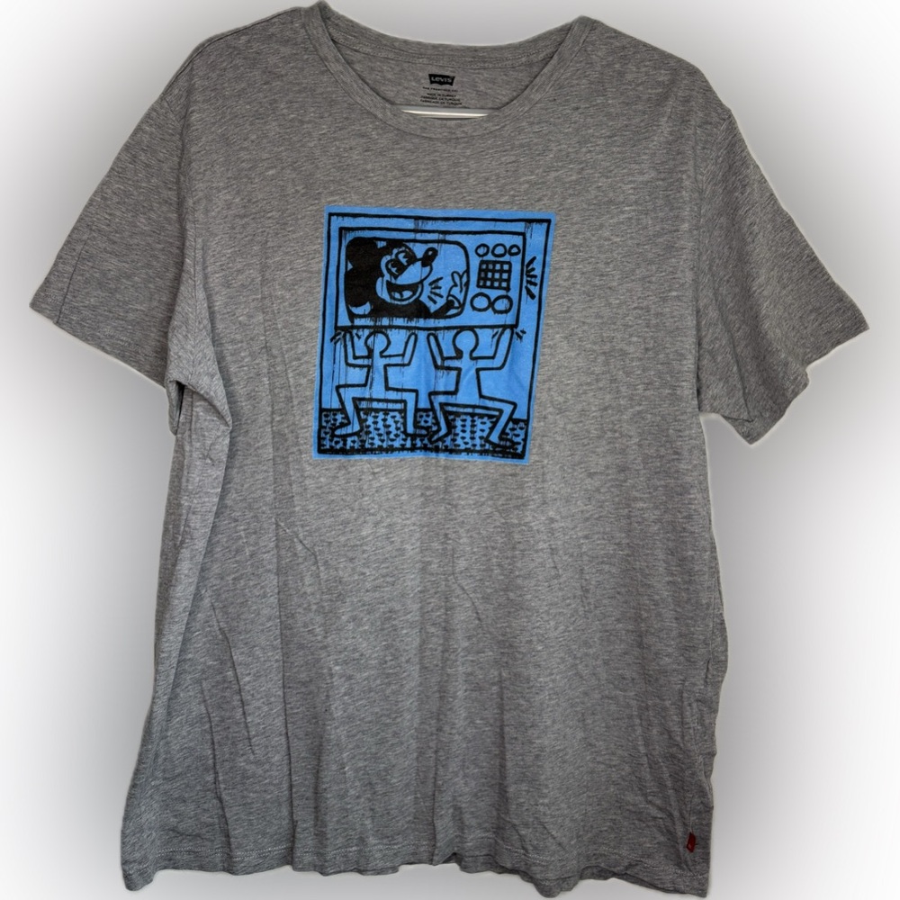 Levi's X Keith Haring X Disney Mickey Mouse Graphic T-Shirt Size X-Large